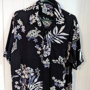 RARE Vintage CABALI Hawaiian Mens Short Sleeve 100% Rayon